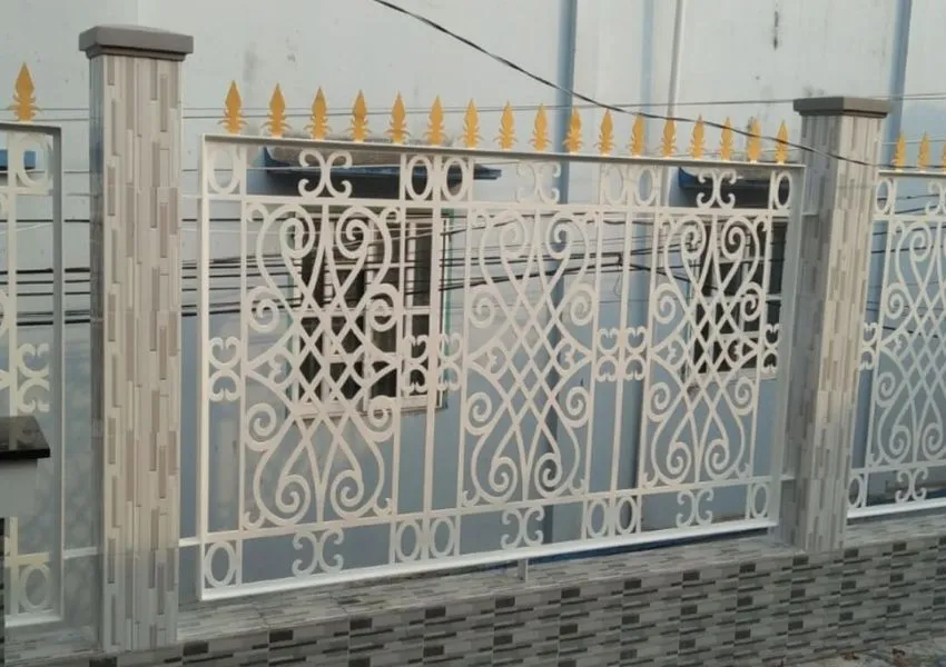 Mẫu hàng rào thép hộp