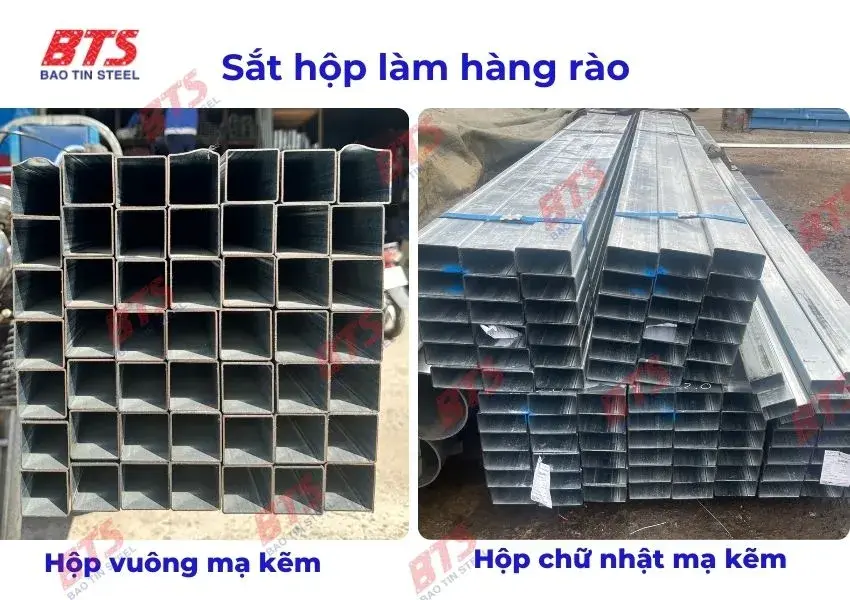Thép hộp làm hàng rào