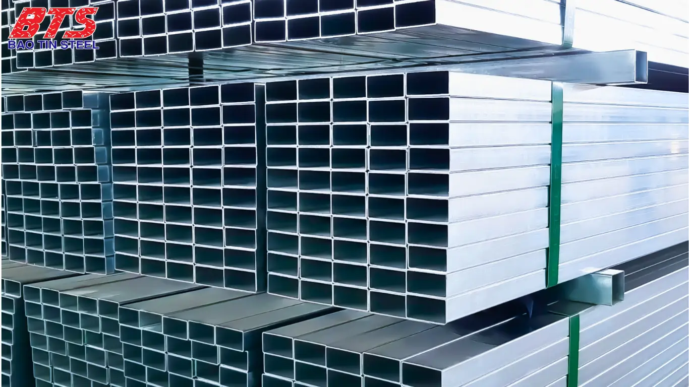 Thép hộp 13x26 mạ kẽm