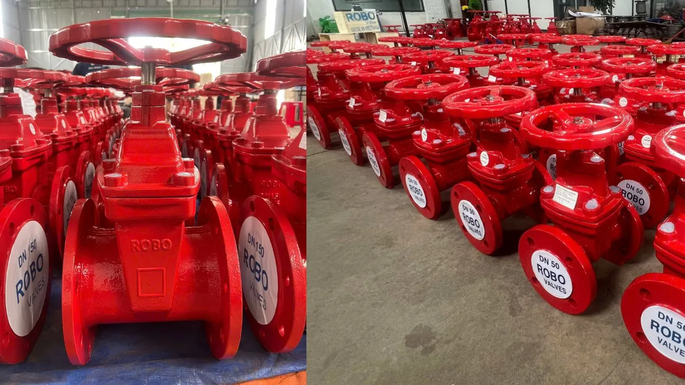 Van cổng ty chìm tay quay ROBO