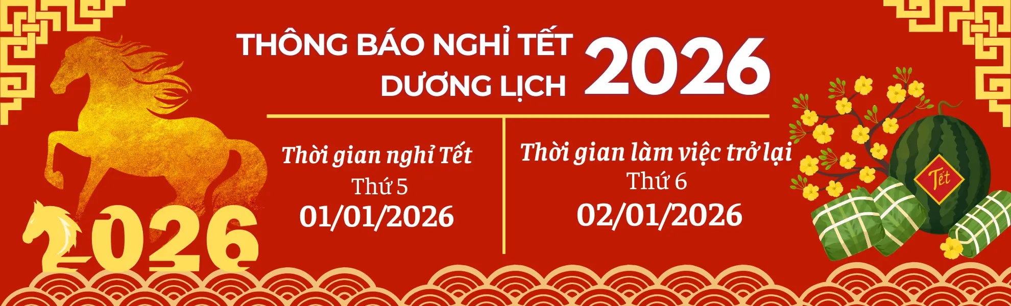 Thép Bảo Tín Thông Báo Nghỉ Tết Dương Lịch 2026