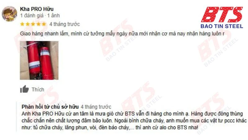 Feedback của khách hàng