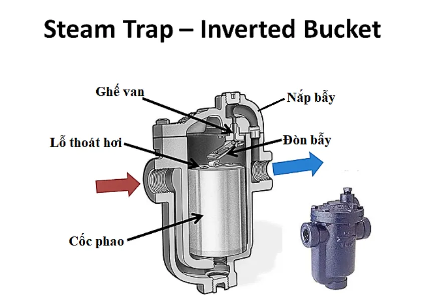 Cấu tạo của bẫy hơi Cấu tạo của bẫy hơi