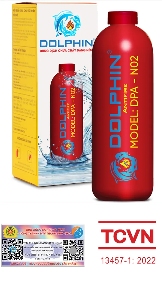 Bình chũa cháy gốc nước Dolphin dạng ném