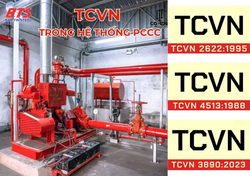 Tiêu chuẩn Việt Nam cho ống thép PCCC