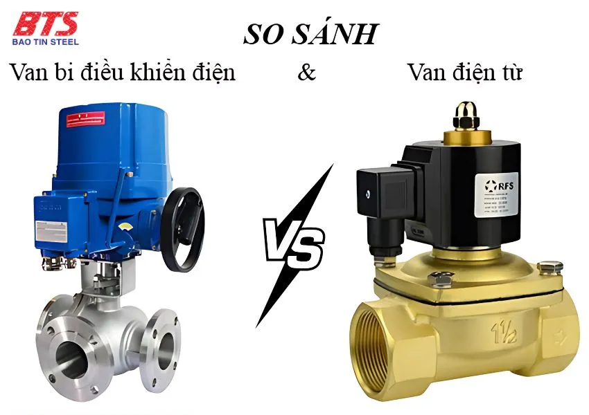 So sánh van bi điện từ và van bi điện 
