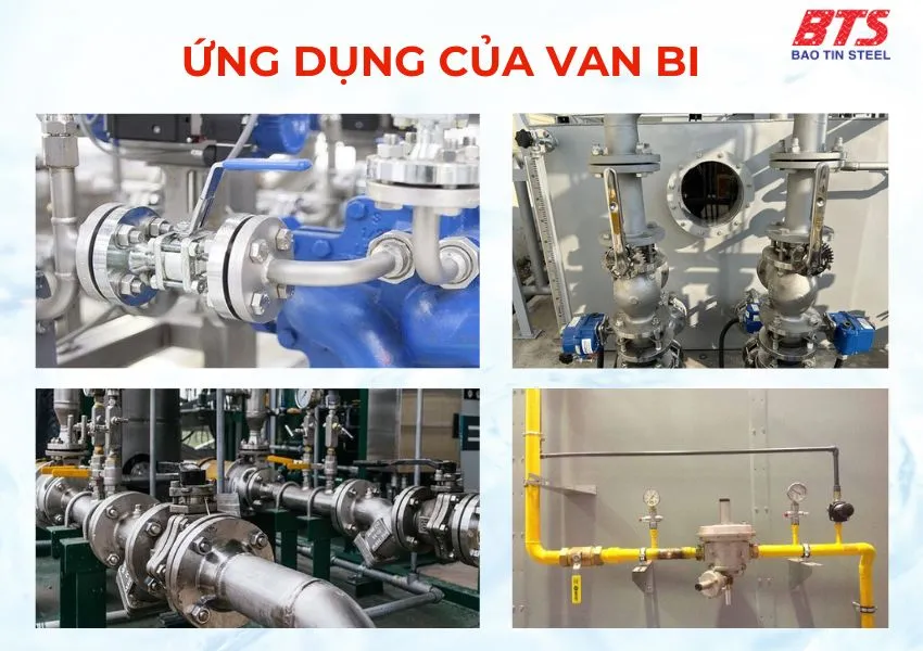 Ứng dụng của van bi 