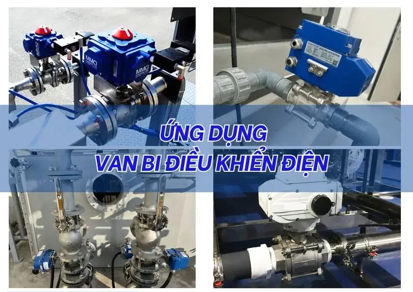 Ứng dụng của van bi điều khiển điện 