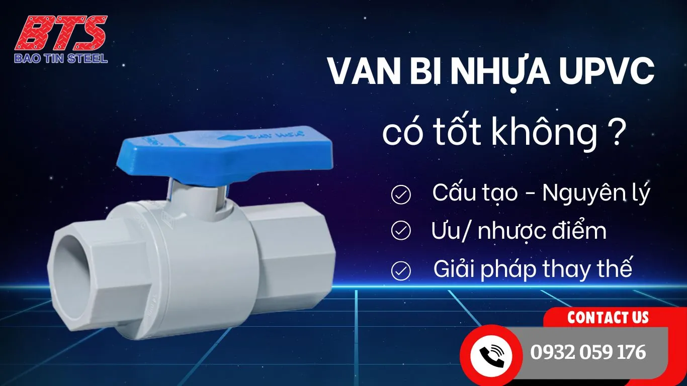Van bi nhựa uPVC
