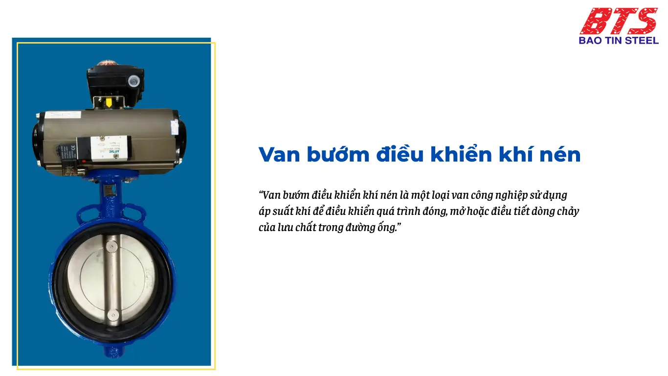 Van bướm điều khiển khí nén