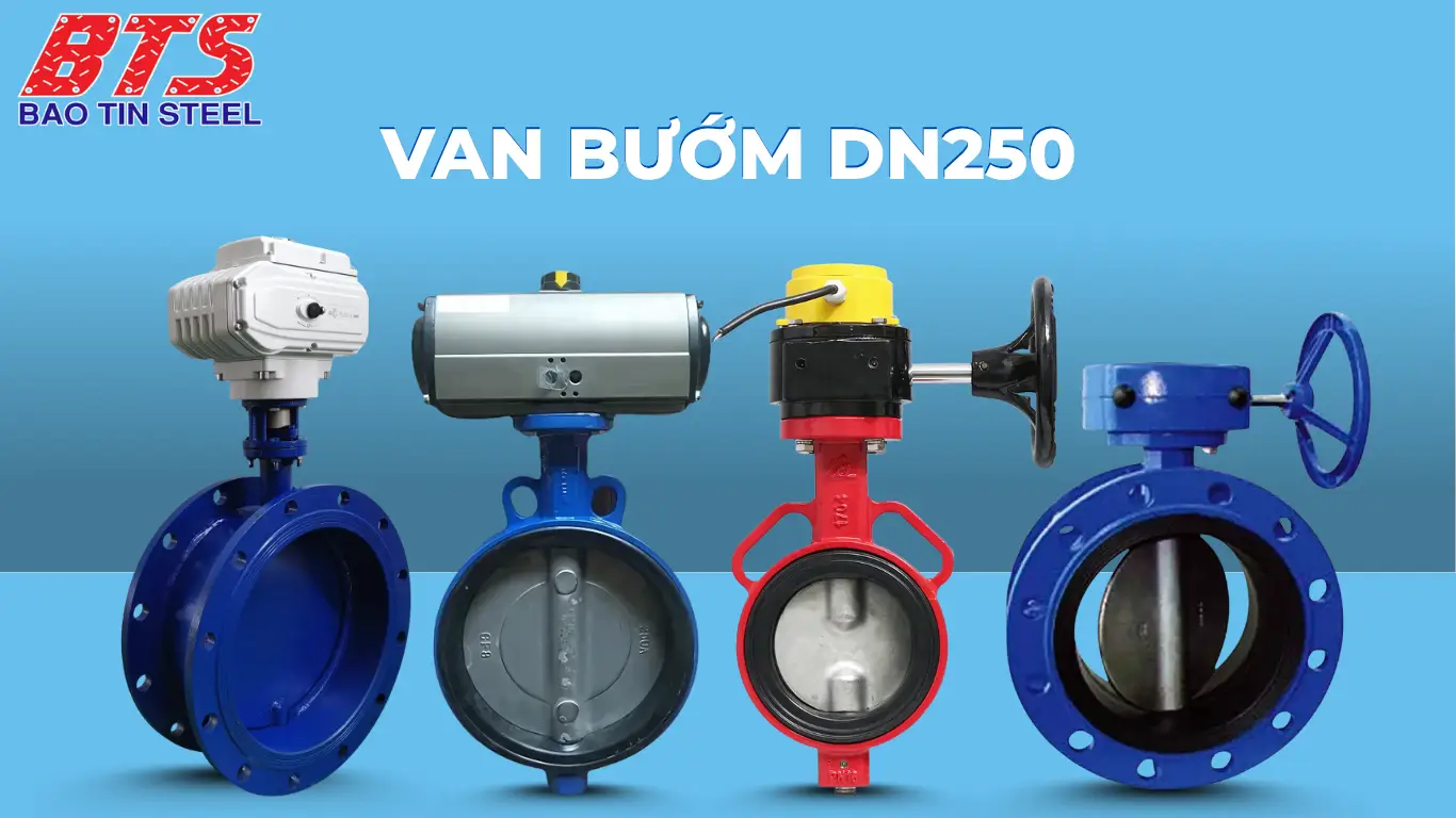 Các loại van bướm DN250