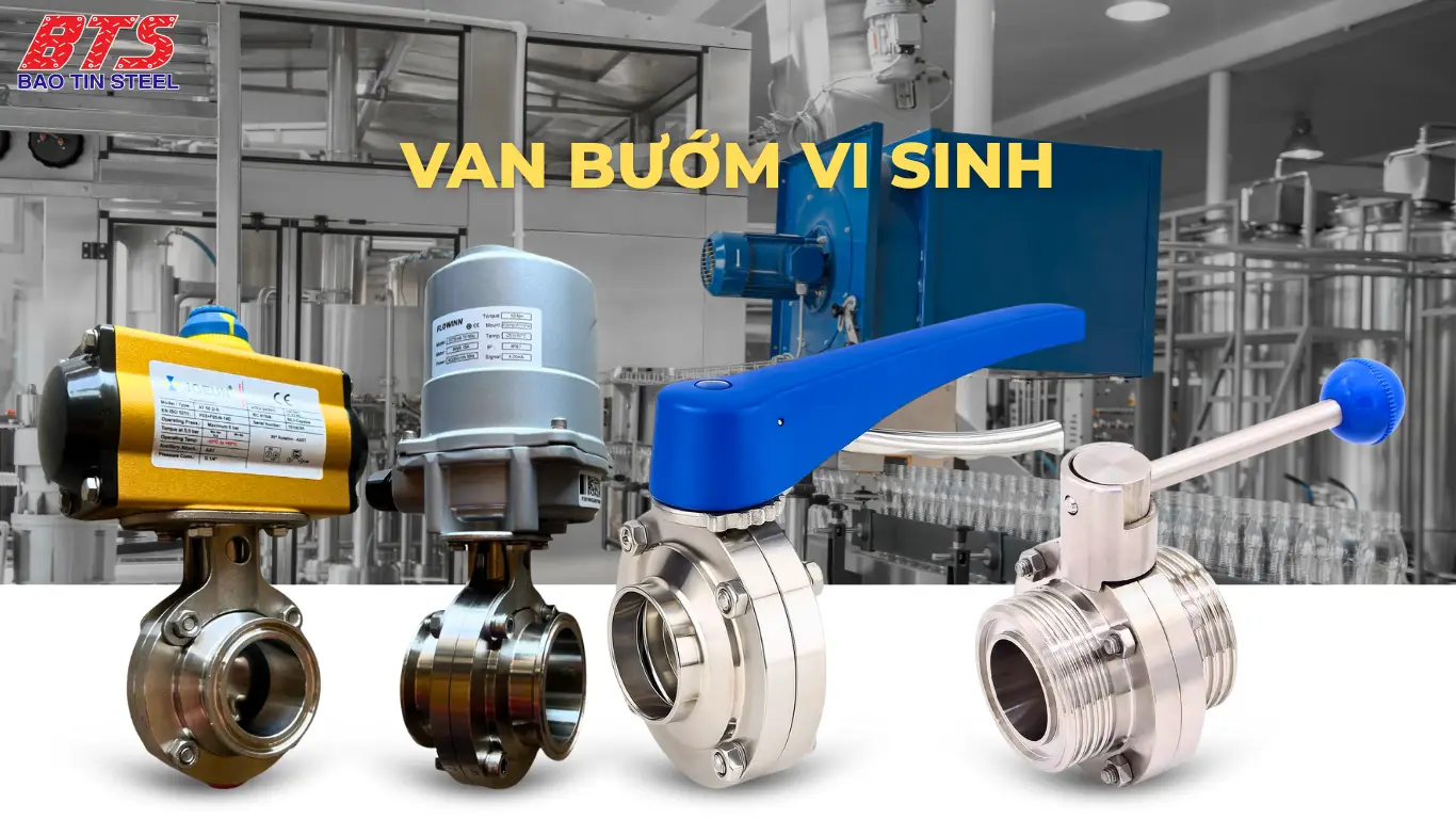 Một số loại van bướm vi sinh