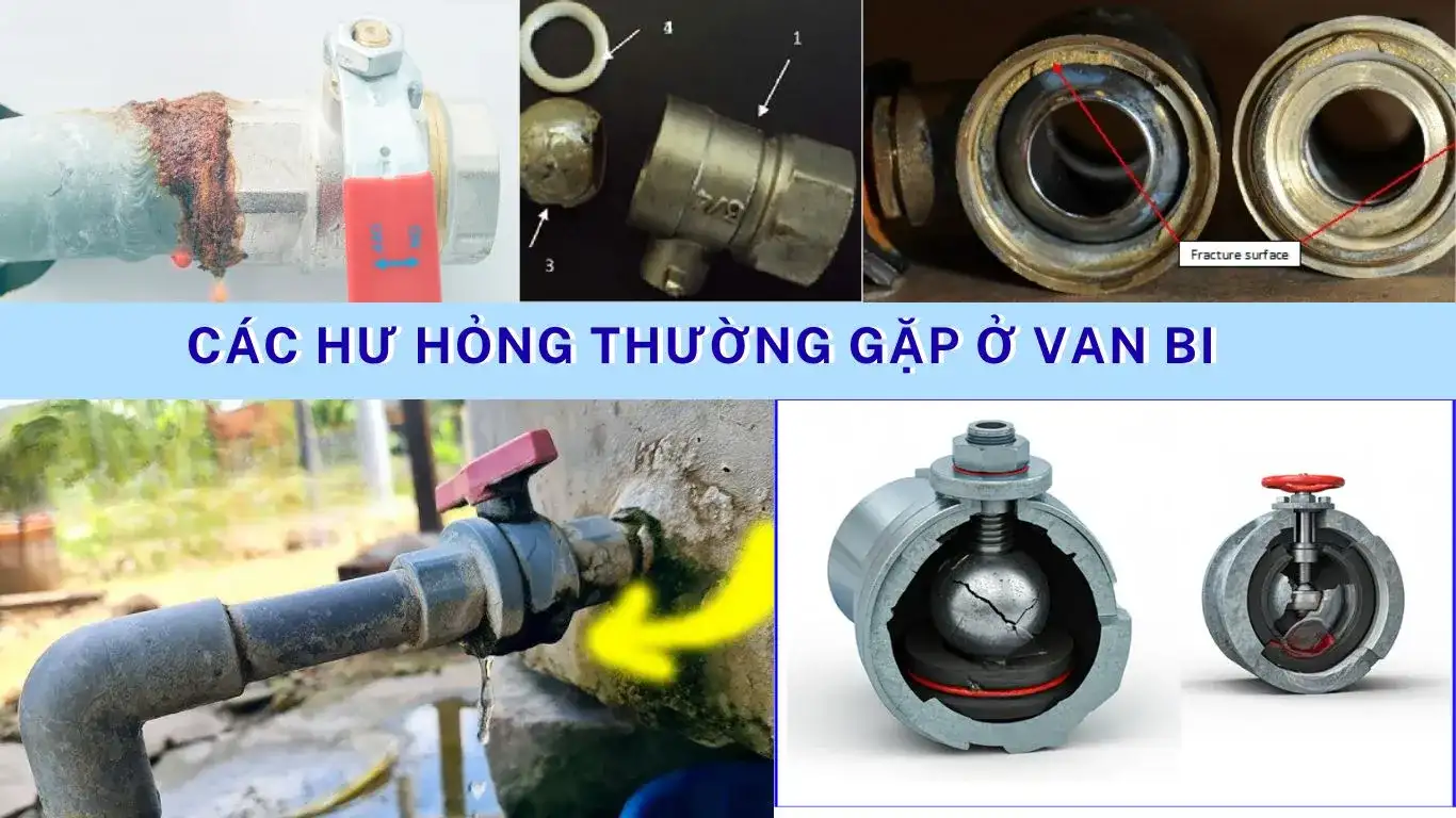 Các hu hỏng thường gặp ở van bi