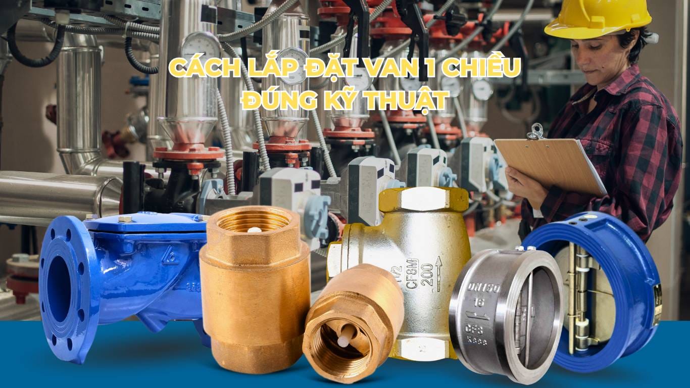 Hướng dẫn cách lắp van 1 chiều đúng kỹ thuật và an toàn