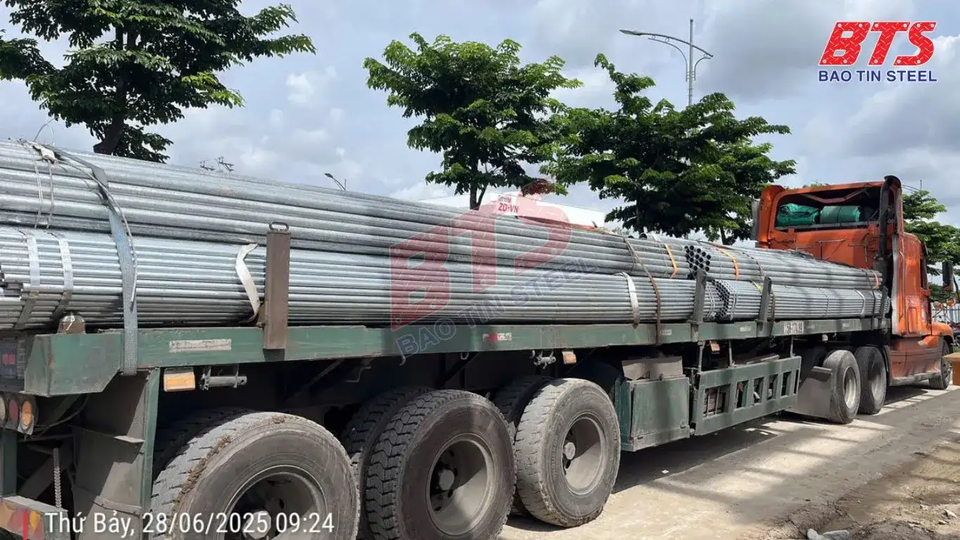 Ống thép mạ kẽm nhập khẩu được Thép bảo Tín cung cấp 