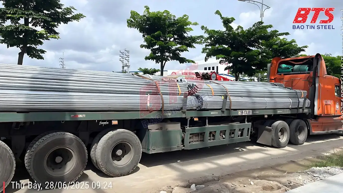 Ống thép mạ kẽm nhập khẩu được Thép bảo Tín cung cấp 