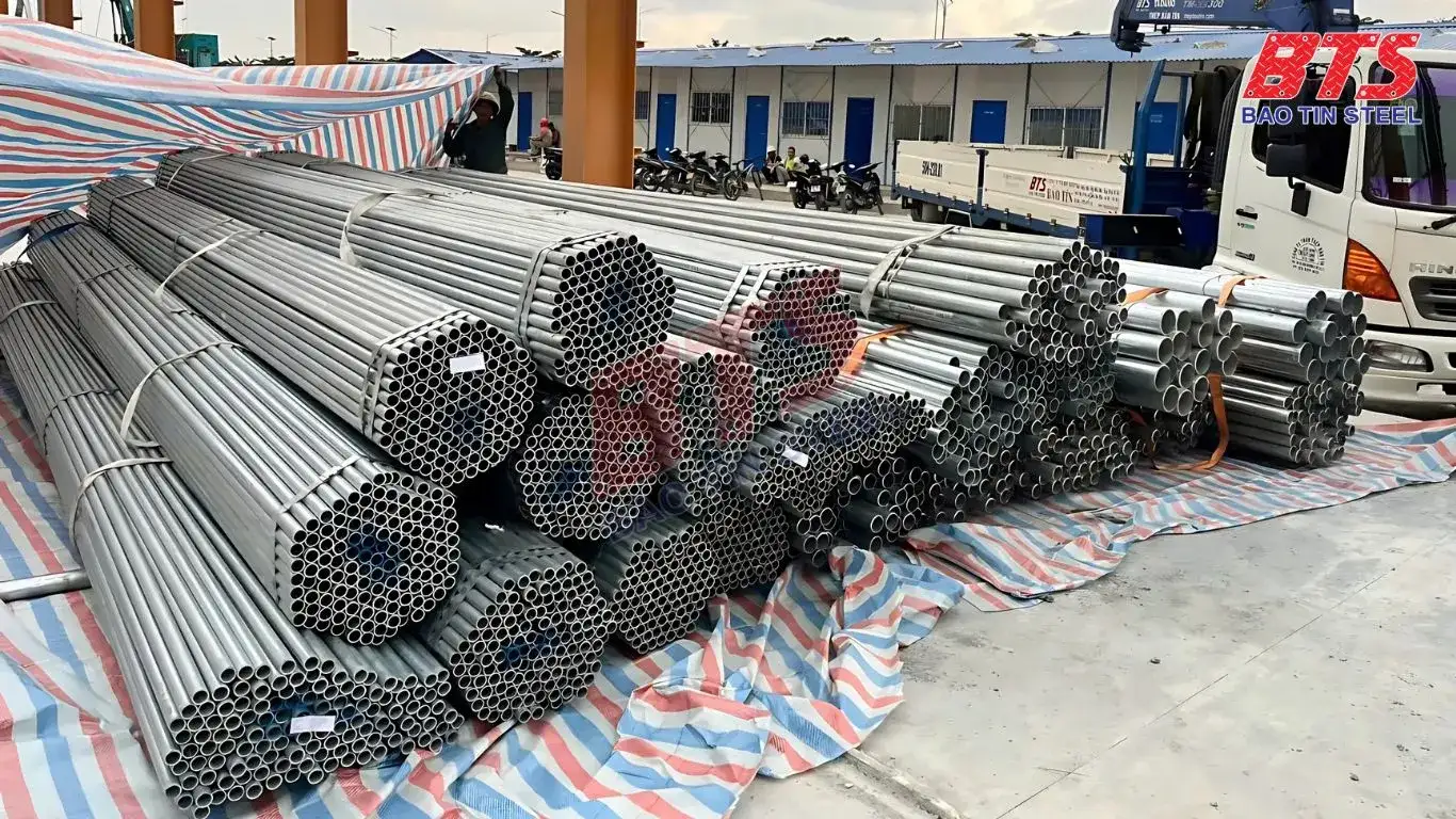 Ống thép mạ kẽm nhập khẩu được Thép bảo Tín cung cấp 
