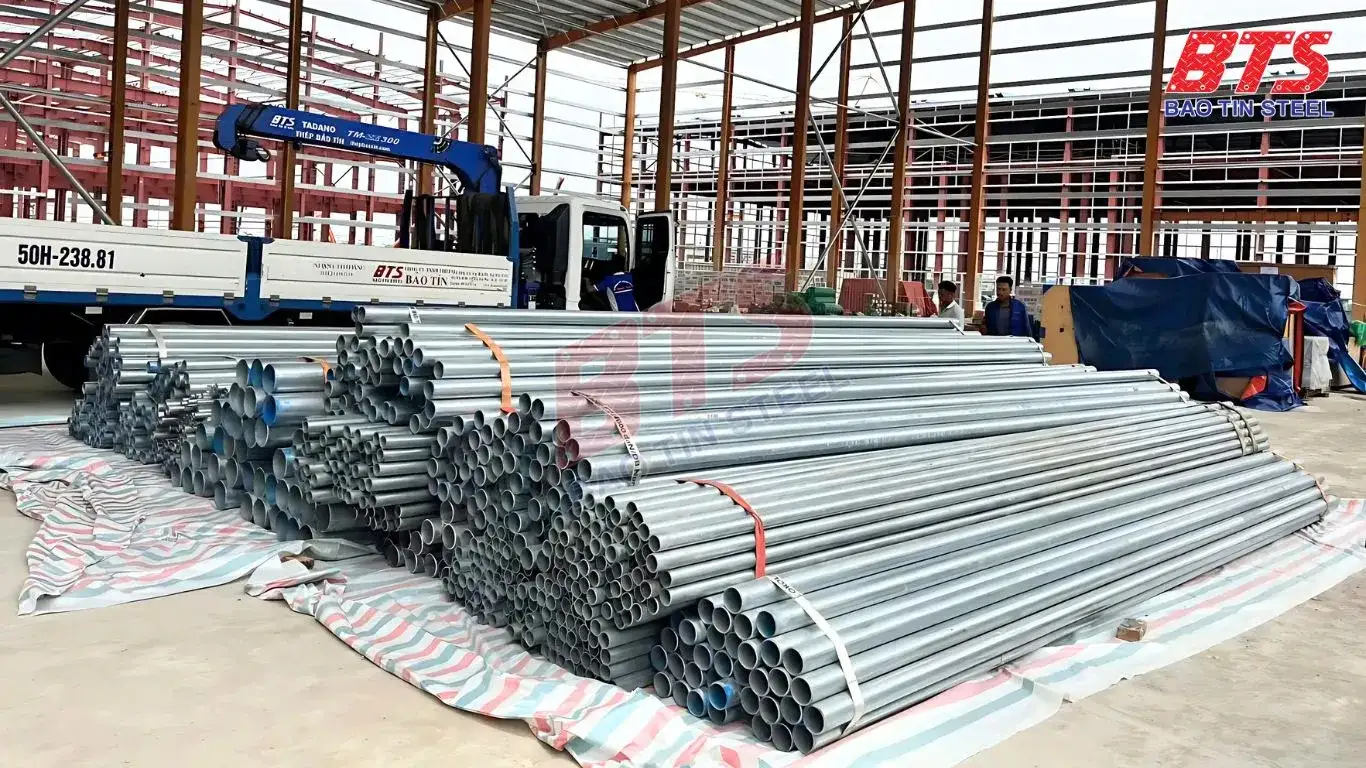 Ống thép mạ kẽm nhập khẩu được Thép bảo Tín cung cấp 