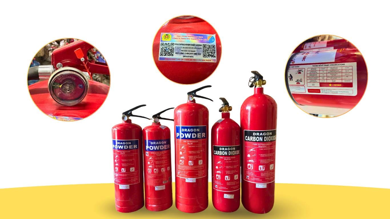 Giải mã tem, đồng hồ, áp lực trên bình chữa cháy: Hướng dẫn kỹ thuật chi tiết