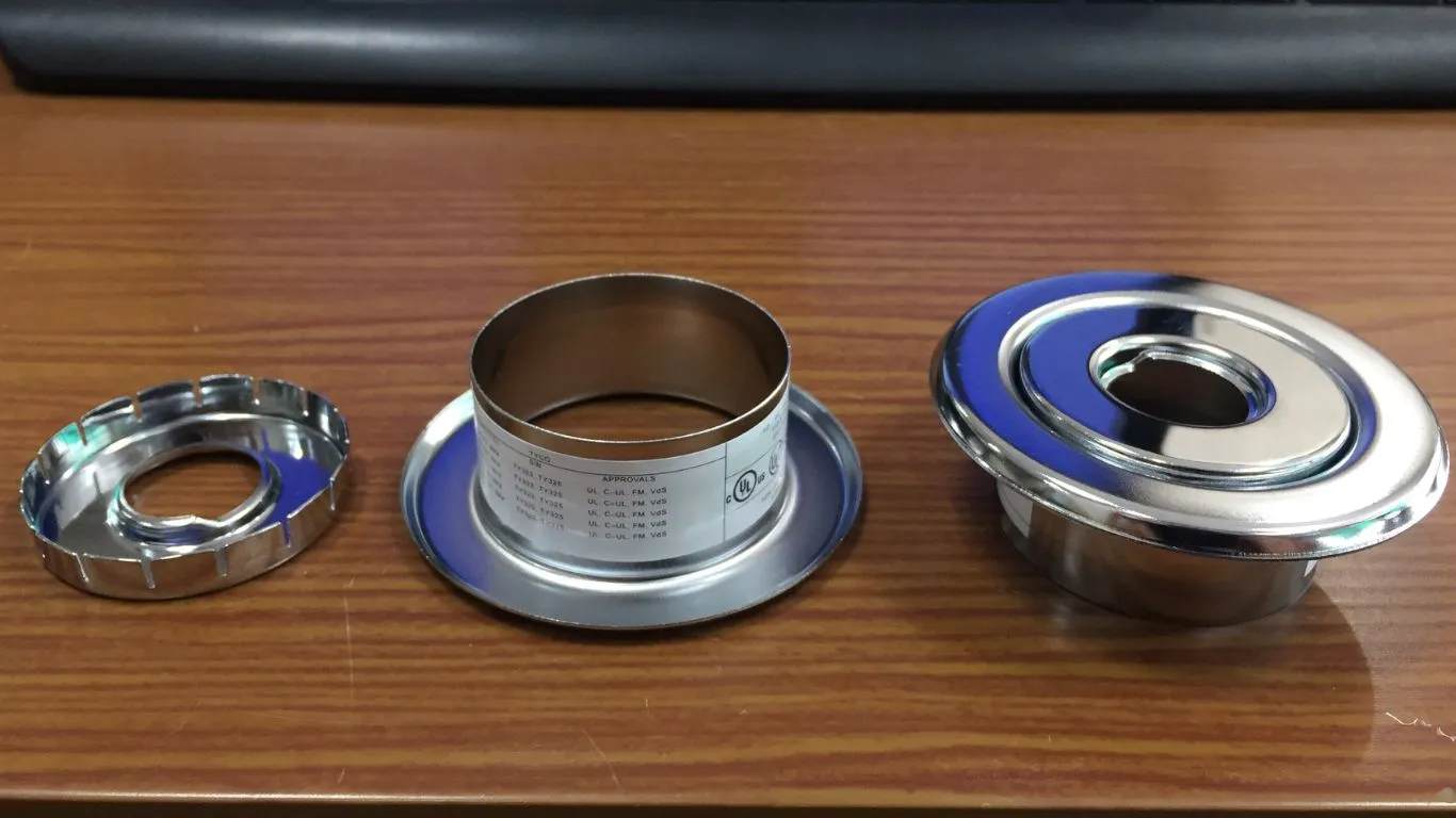 Nắp chụp đầu phun sprinkler đôi inox TYCO