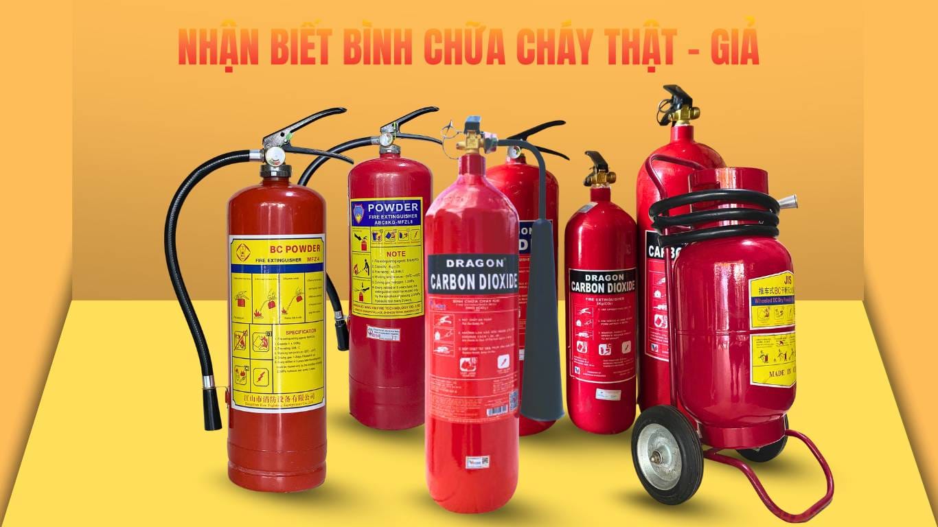 Cách phân biệt bình chữa cháy thật – giả bằng mắt thường đơn giản
