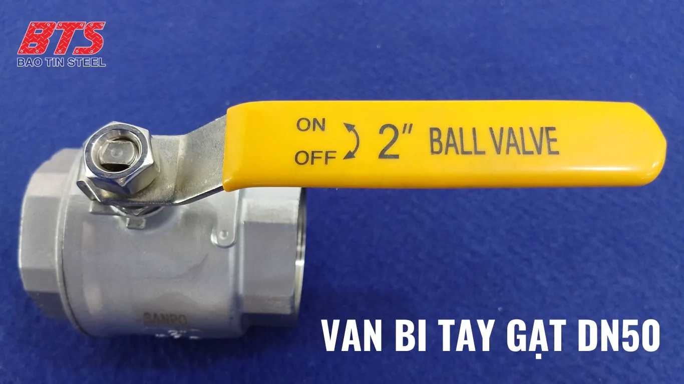 Van bi tay gạt DN50 Sanpo