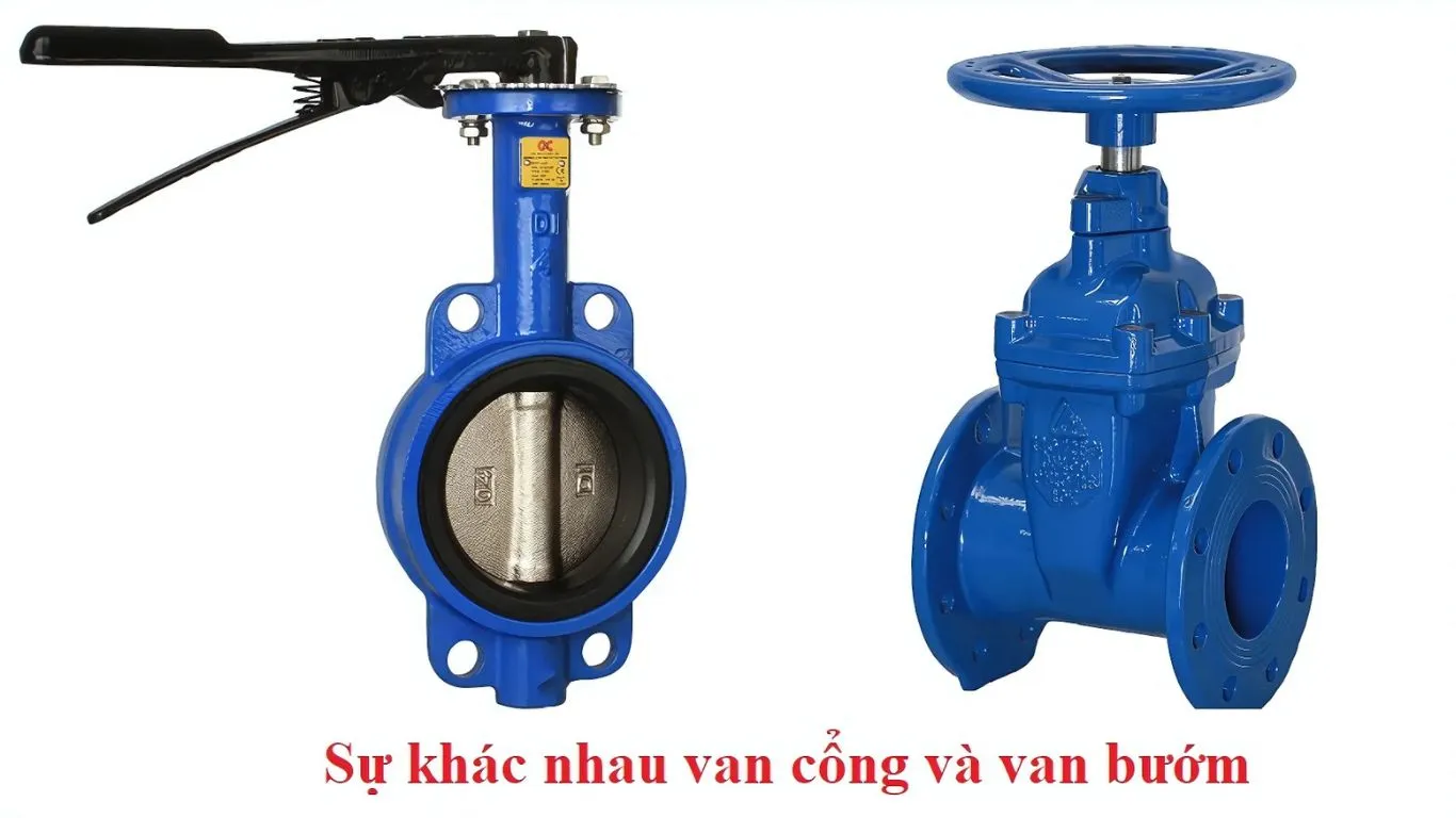 So sánh van cửa và van bướm
