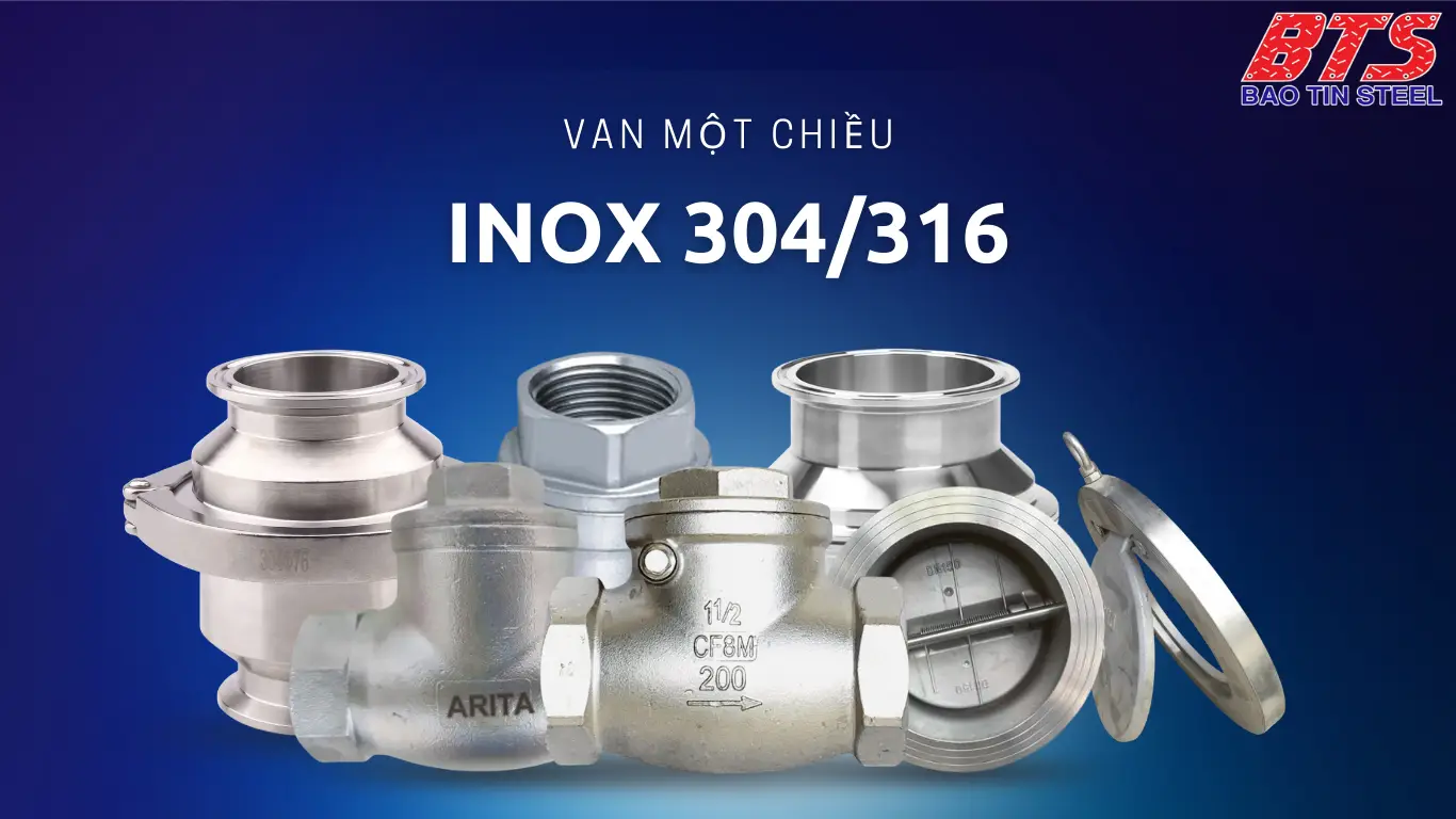 Các loại van 1 chiều inox