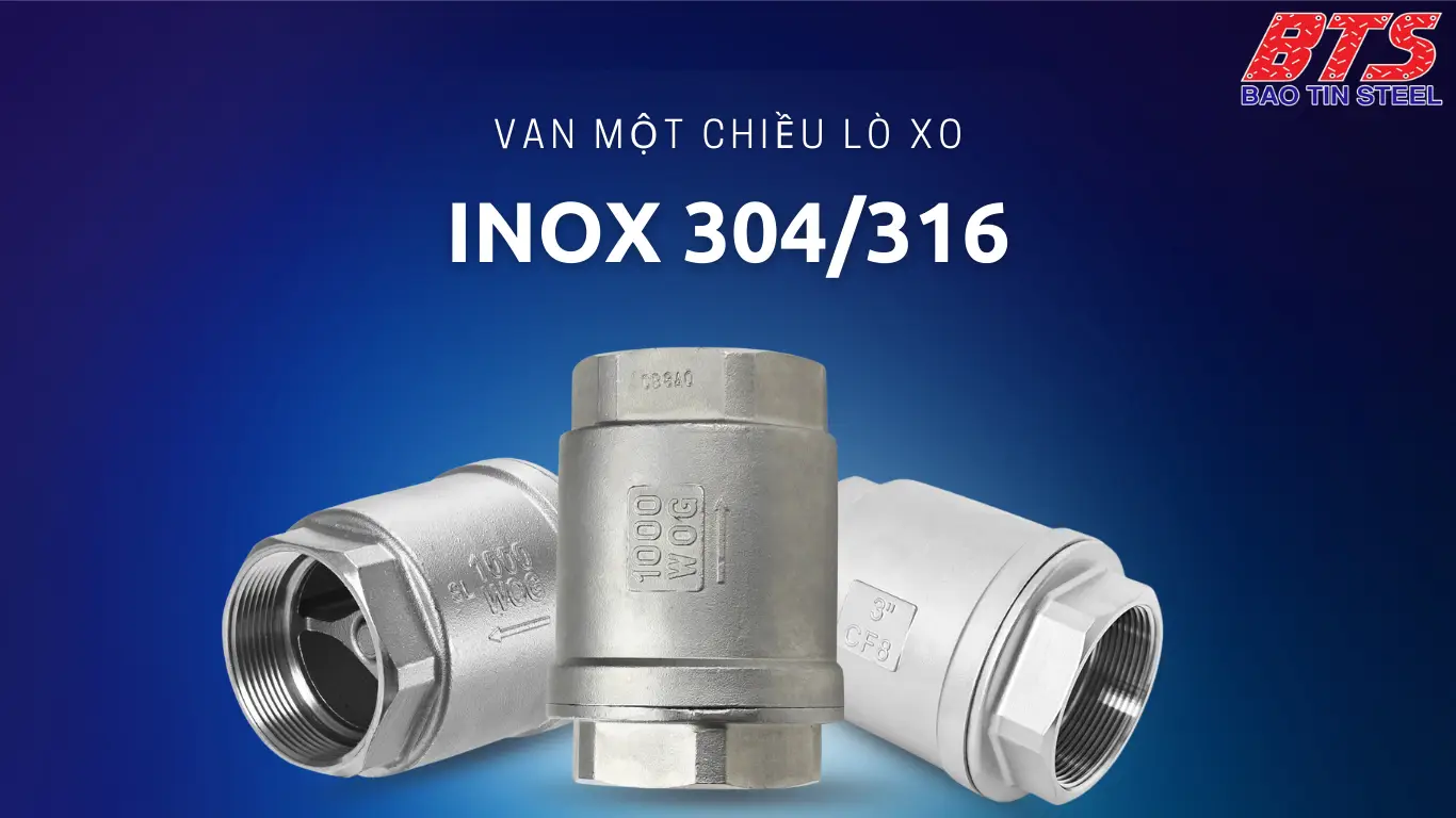 Van 1 chiều lò xo