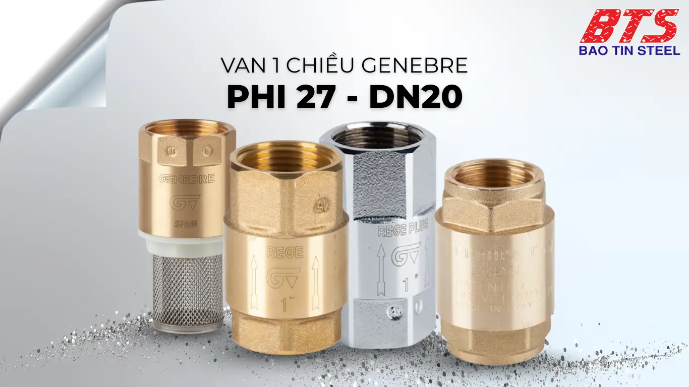 Van 1 chiều φ27 Genebre