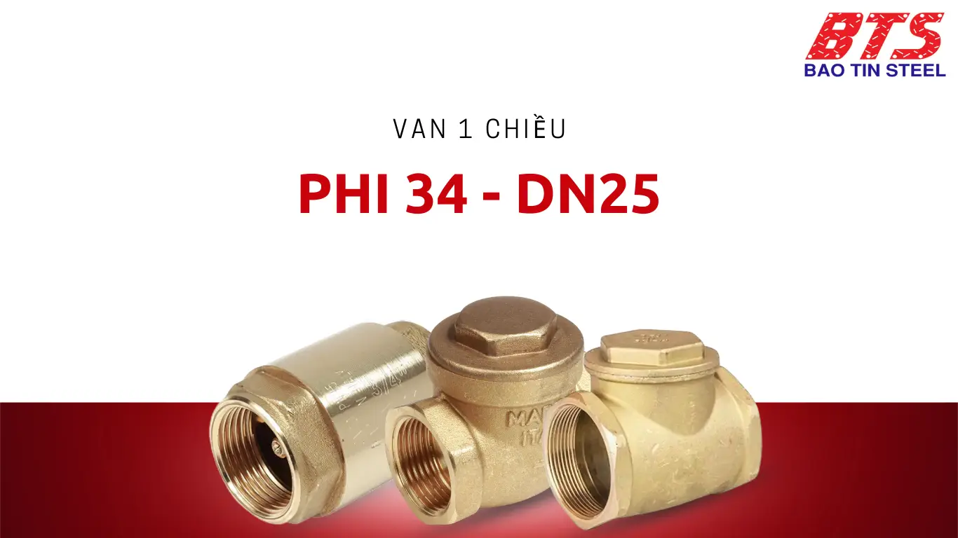 Van 1 chiều phi 34