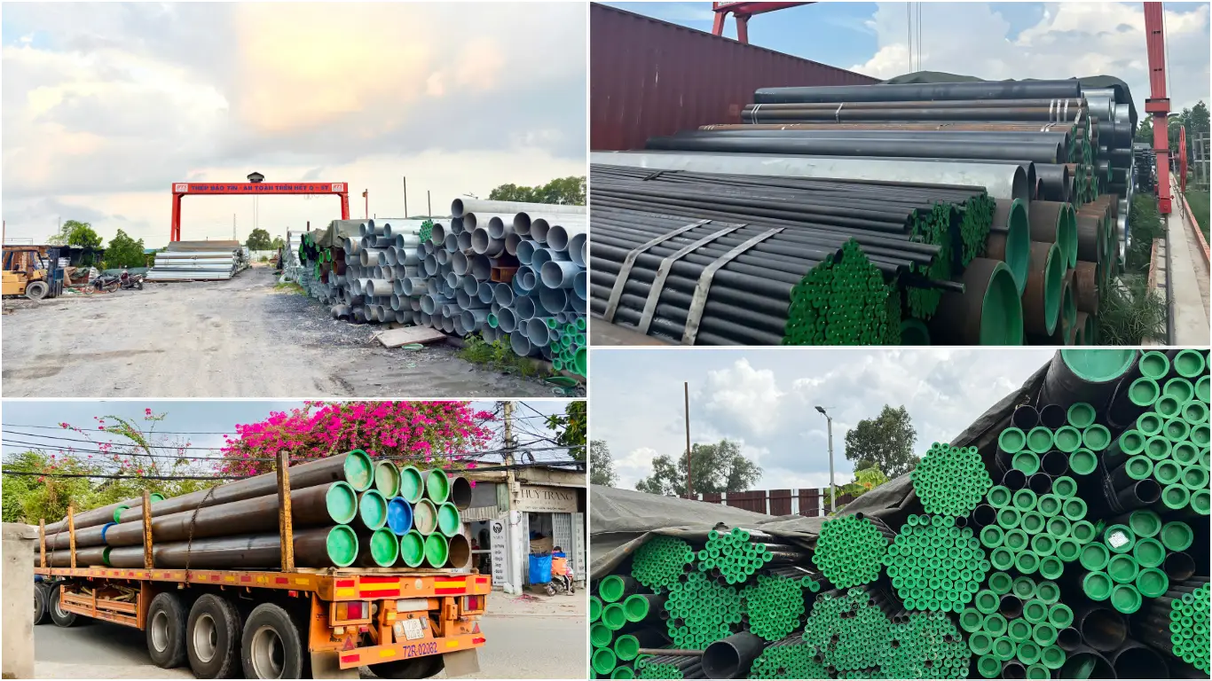 Kho vật tư của Thép Bảo Tín