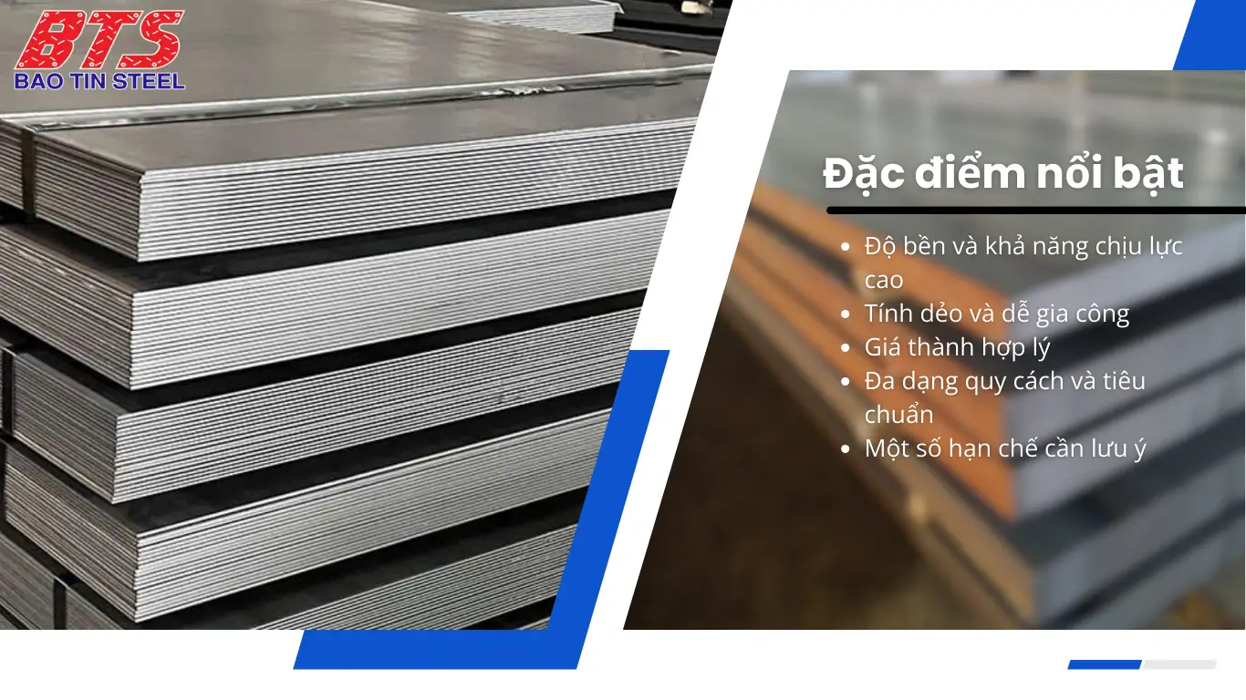 Đặc điểm nổi bật của thép tấm cán nóng
