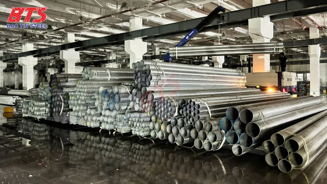 Ống mạ kẽm cho dự án Nhà máy Deli Hải Dương