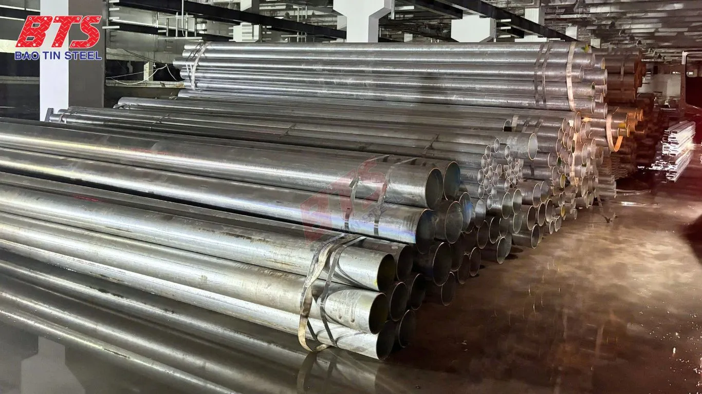 Ống mạ kẽm cho dự án Nhà máy Deli Hải Dương