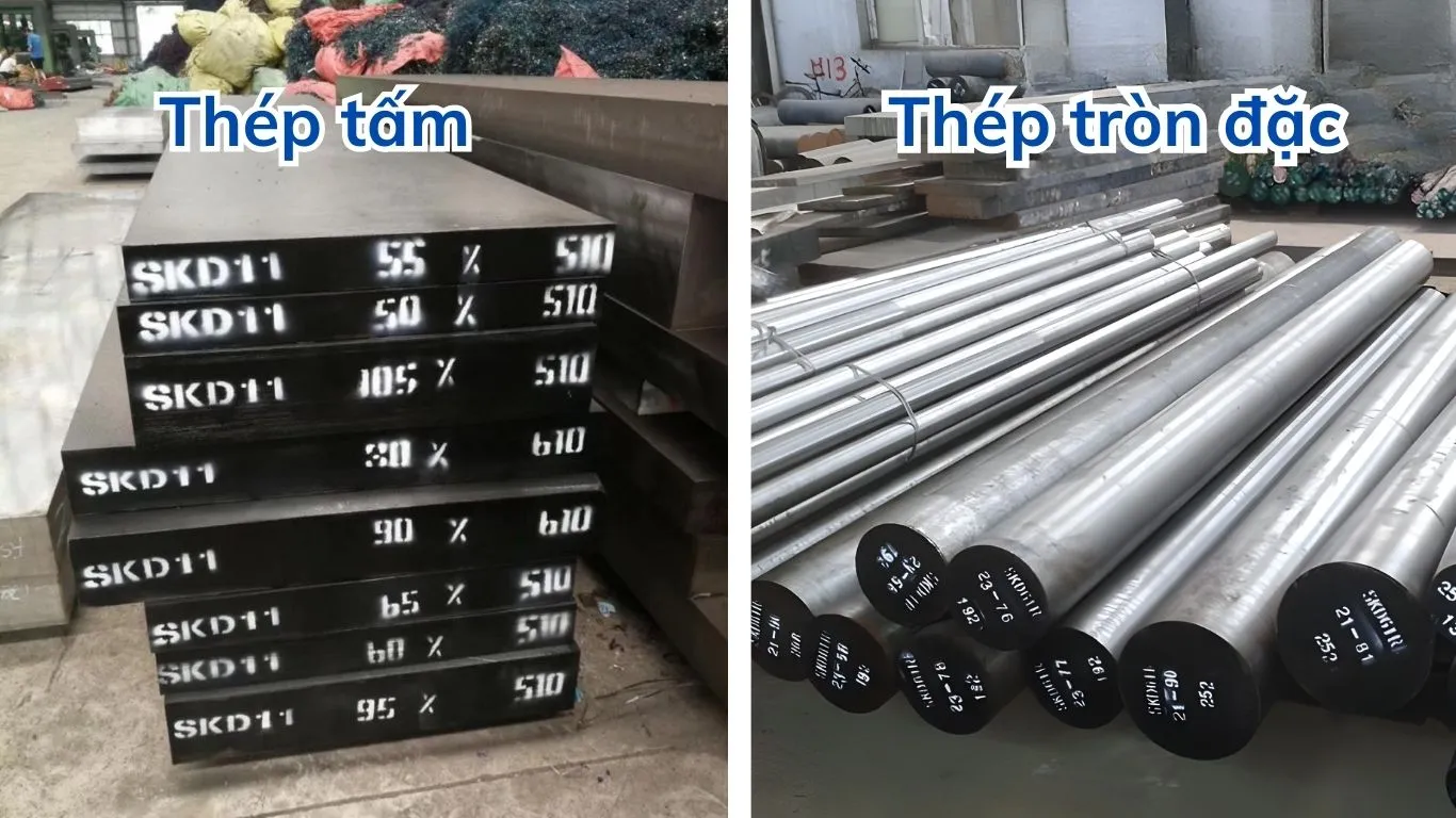 Thép tấm SKD11 và thép tròn đặc SKD11