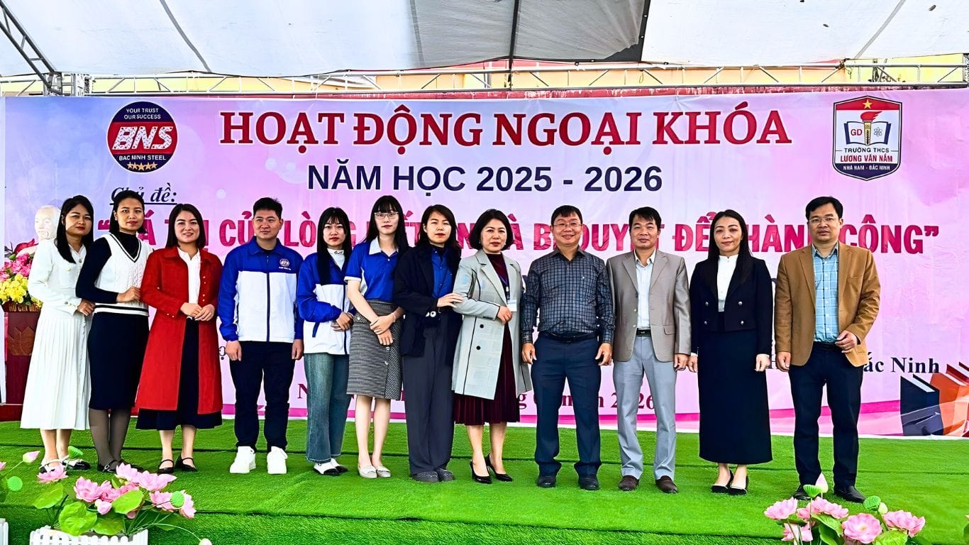 Thép Bắc Ninh phối hợp với Trường THCS Lương Văn Năm tổ chuawcs buổi chia sẻ về giá trị của lòng biết ơn