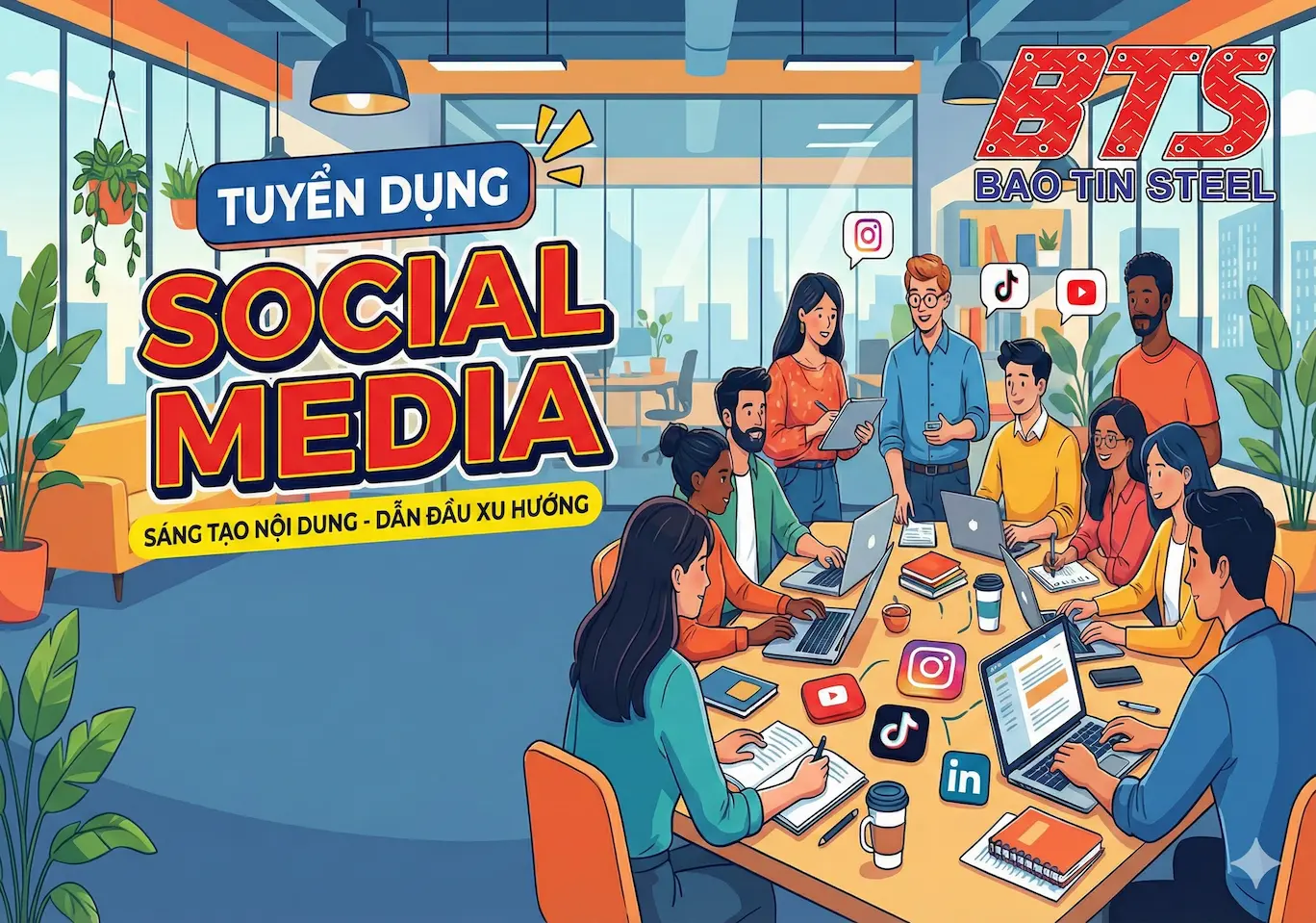 [THÉP BẢO TÍN TÌM ĐỒNG ĐỘI] – SOCIAL MEDIA & CONTENT CREATOR
