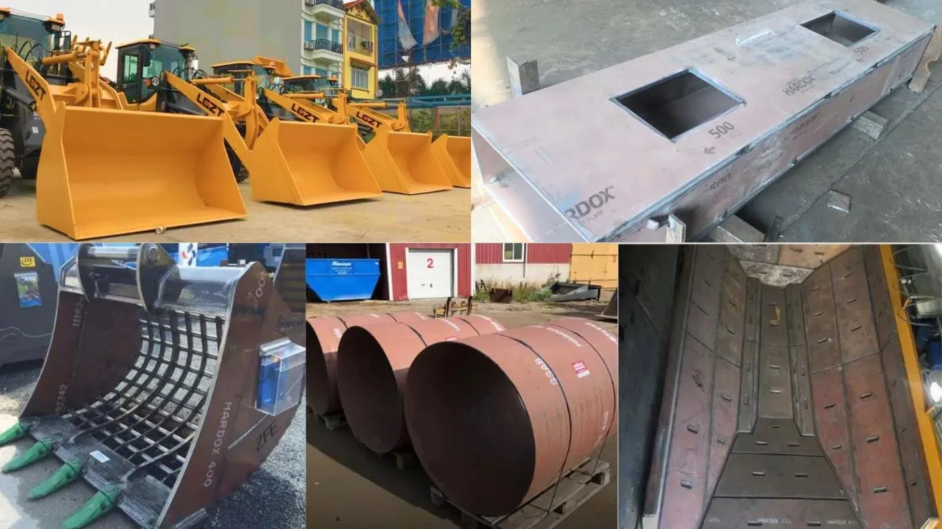 Ứng dụng của thép Hardox